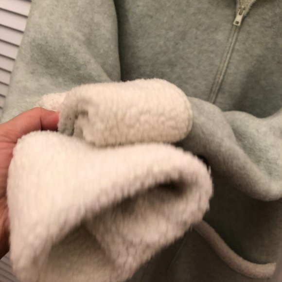 DENIM & CO Mint Green Fleece Jacket Coat, 1X - Picture 5 of 13